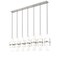 Z-Lite Cayden Linear Chandelier, 7-Light, 4.75 In.W x 54 In.L x 16.75 In.H, Brushed Nickel/Clear 1946P-7L-BN - alternate 5